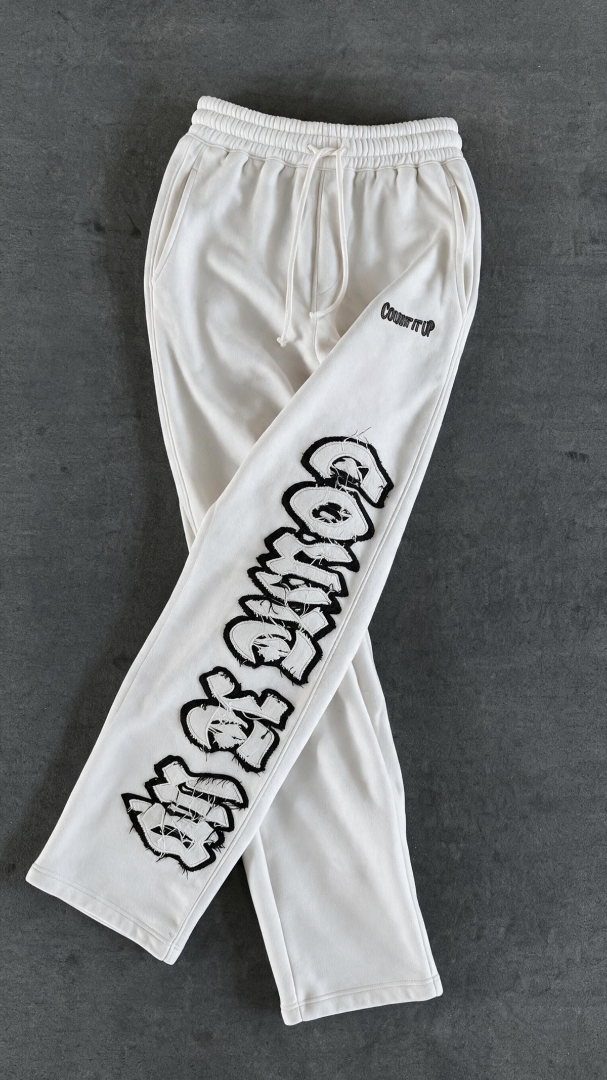 White Winter Joggers