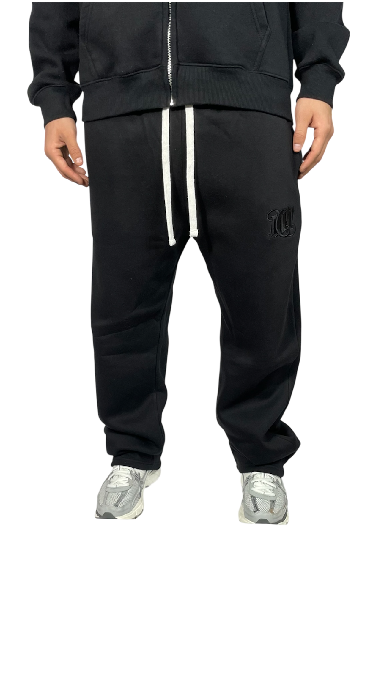 Black Count It Up Simple Joggers