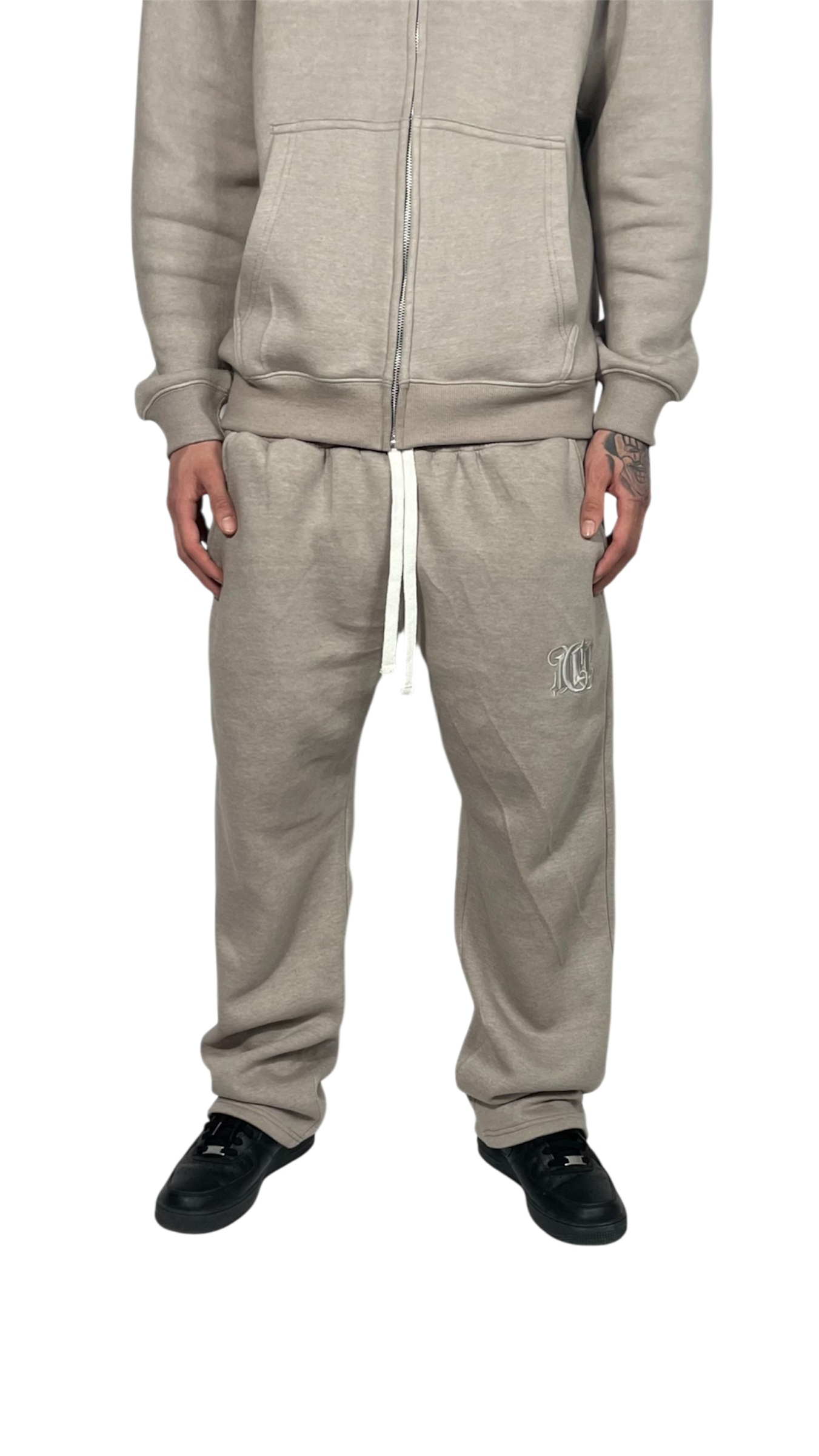 Grey Count It Up Simple Joggers