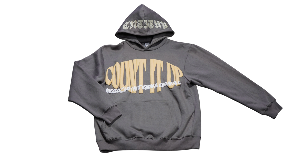 Grey Count It Up Hoodie