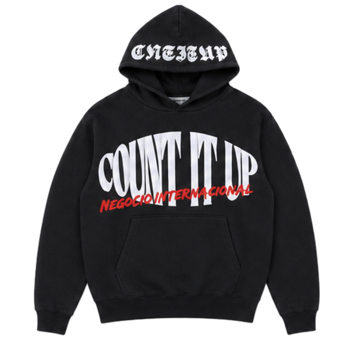 Black Count It Up Hoodie