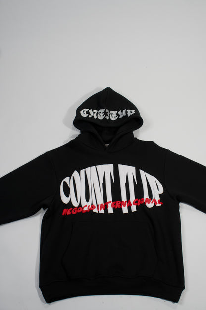 Black Count It Up Hoodie