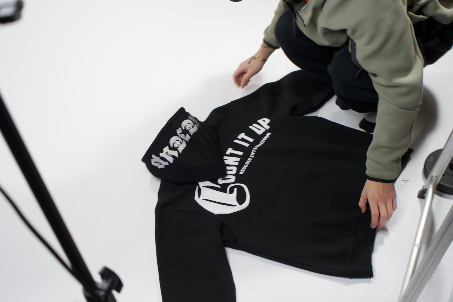 Black Count It Up Hoodie