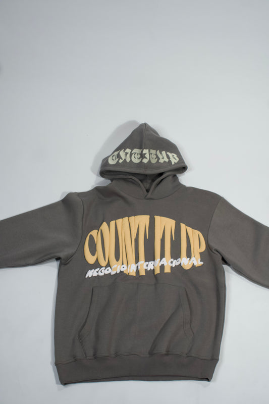 Grey Count It Up Hoodie