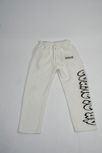 White Winter Joggers