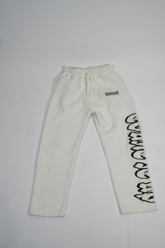 White Winter Joggers