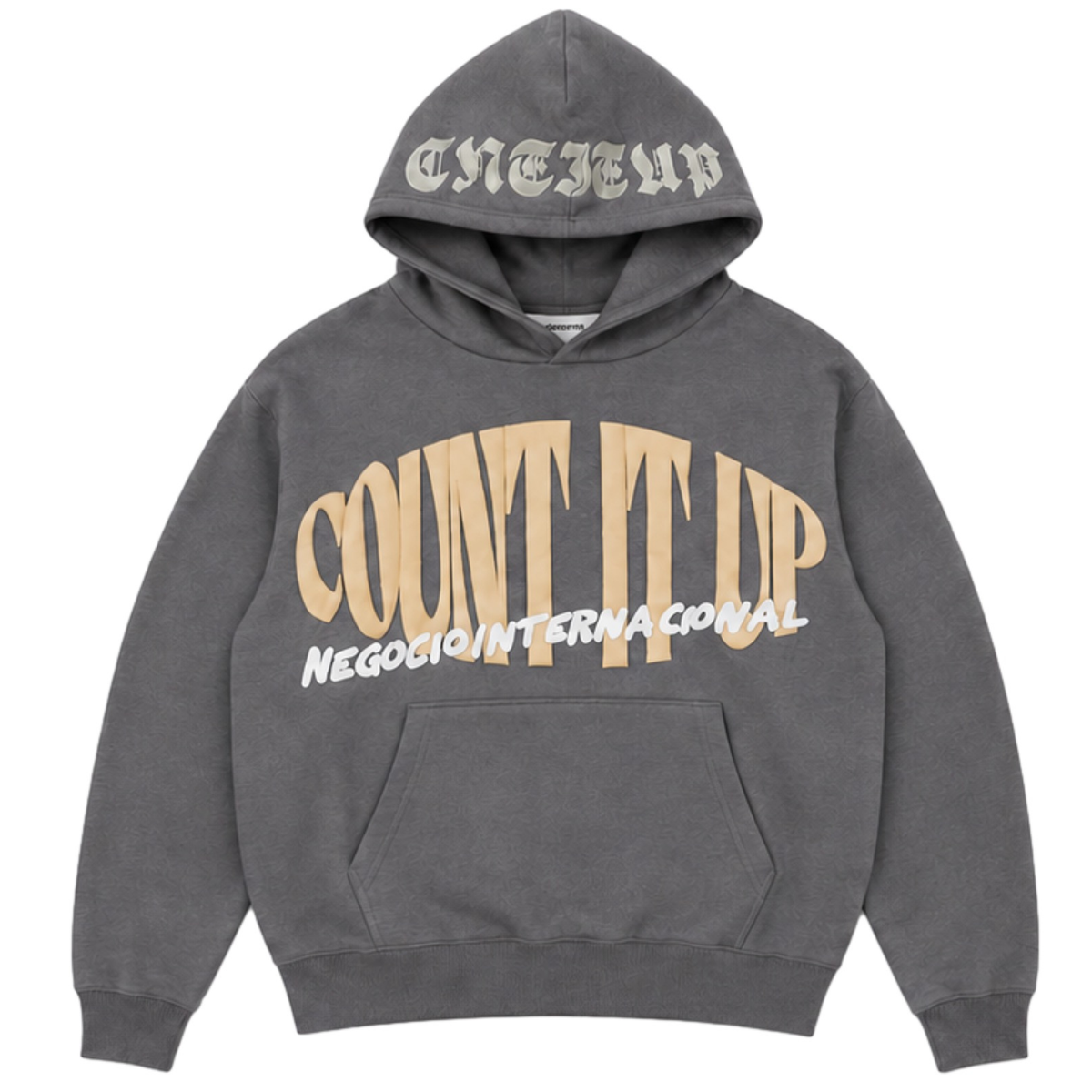 Grey Count It Up Hoodie