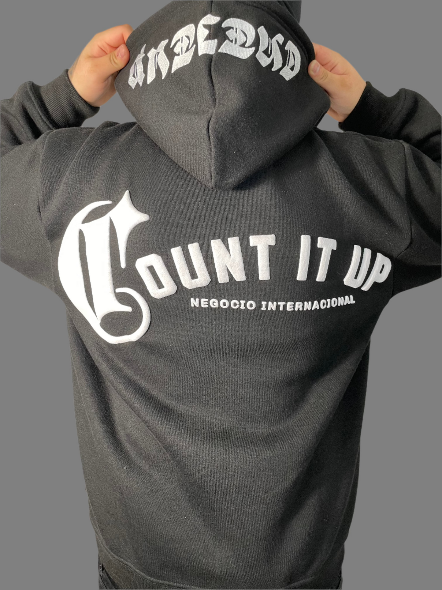 Black Count It Up Hoodie