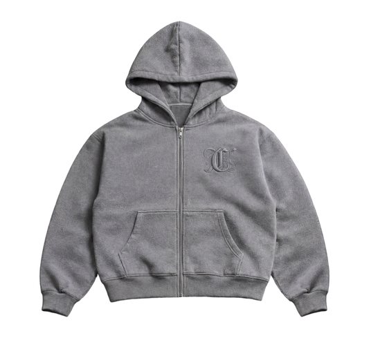 Grey Count It Up Simple Sweater