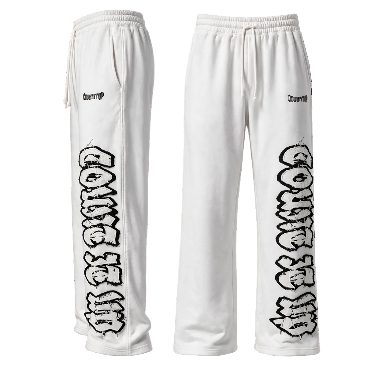 White Winter Joggers
