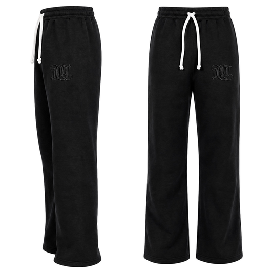 Black Count It Up Simple Joggers
