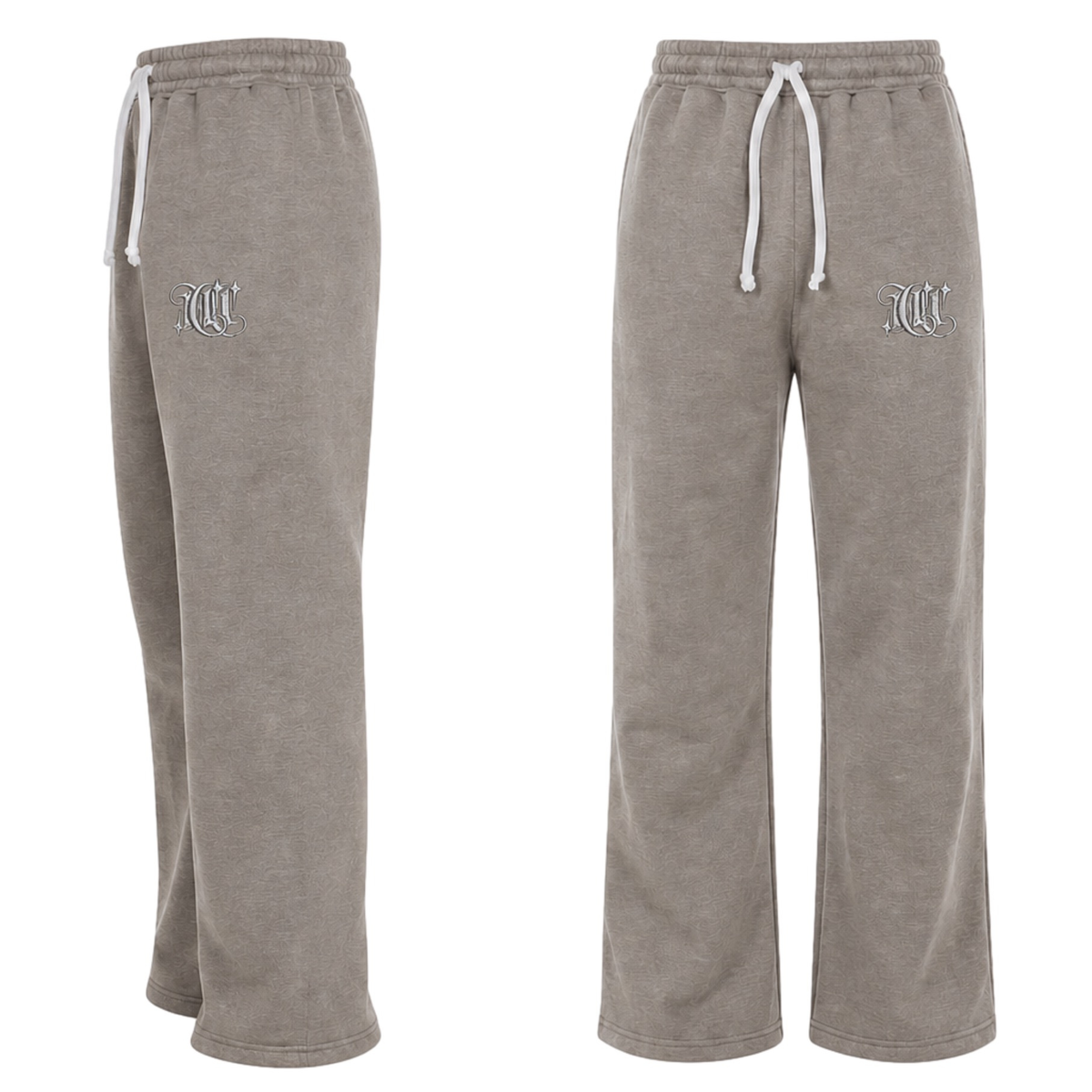 Grey Count It Up Simple Joggers
